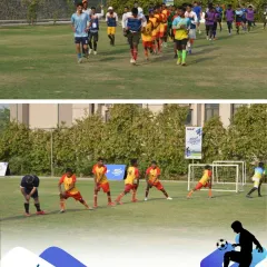 Warm-up drills and team line-ups. We run our inclusive events with the same professionalism and attention to detail as any other championship, respecting the athletes and the sport.