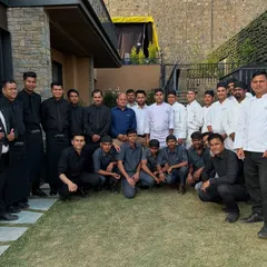 Our catering team on-site at an event in the hills of Himachal Pradesh. We are a Delhi-based company, but our team is always ready for a challenge and travels all over India for events.