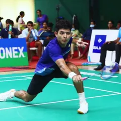Rohan Gurbani executing a powerful lunge during his victorious match at the Maharashtra Senior State Selection Tournament. This shot captures the dynamic movement and focus we instill in our players.