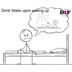 A simple but powerful habit: drink water as soon as you wake up. It kickstarts your metabolism and rehydrates your body after a long night's sleep.