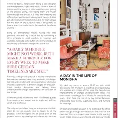 In this section of the interview, I discuss my entrepreneurial journey as a solo designer and the importance of building a supportive team. I also share a glimpse into my daily schedule and how I manage my time.