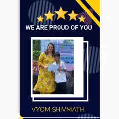 Dedication is the key. A proud moment as our player Vyom Shivmath receives his certificate after bagging the gold medal in the school tournaments for both DSO and CISCE U-14 categories.