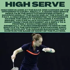 The high serve is an offensive serve aimed at the back-end corner of the opponent's court, pushing them back and creating opportunities for attack.