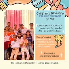 We're back with our famous calligraphy workshop! This is a beginner-friendly, two-day course for kids 10 and up, where they'll learn the basics of brush pen calligraphy and improve their handwriting. All materials are included!
