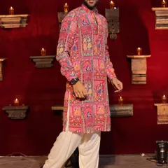 A full look at my traditional attire for a Navratri hosting gig. The right outfit is key to getting into the festive spirit and leading the crowd with confidence.