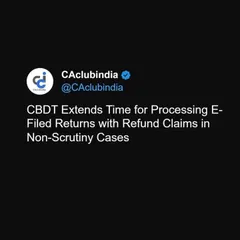 We monitor official channels to keep you informed about procedural timelines. This announcement regarding the extension for processing e-filed returns with refunds is critical for taxpayers awaiting their claims, and we manage the follow-up process.