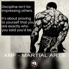 Discipline isn't for impressing others. It's about proving to yourself that you can be who you said you'd be.