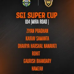 The U14 Mira Road team reveal. This shows how we organize and present teams from different academy branches for our signature events.