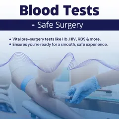 Step 3: Your safety is my top priority. We conduct vital pre-surgery blood tests like Hb, HIV, and RBS to ensure you are medically fit for a smooth and safe procedure.
