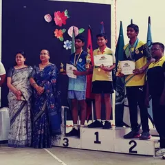 A proud moment on the podium for our student champions at an inter-school competition. Our training programs are designed to prepare players for competitive events, focusing on strategy and performance under pressure, leading to results like these.