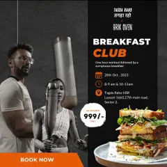 The Breakfast Club. Our new initiative to bring everyone together for a special workout followed by a delicious breakfast from our partner, Brik Oven. A perfect way to build community.