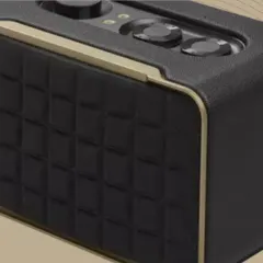 The JBL smart speaker combines classic design with modern technology. Its quilted leather-like finish and robust build deliver high-quality audio in a package that is both portable and stylish.