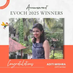 Announcing our EVOCH 2025 Award winner for Optimism from the Pune Chapter. We celebrate the Changemakers who bring our mission to life.