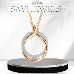 Elegance, redesigned for today. This interlocking pendant, crafted in rose gold and pavé diamonds, is a perfect example of how we can create a light, modern piece that carries deep meaning. It’s designed for everyday luxury.