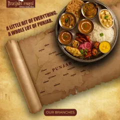 When you can't decide, get a little bit of everything. Our thali gives you a taste of our most loved dishes, from curries to tandoori starters, all on one plate. It’s a whole lot of Punjab.