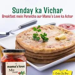 My Sunday morning advice is simple: start your day with hot parathas and a side of my tangy homemade achar. It's a classic combination that never fails.