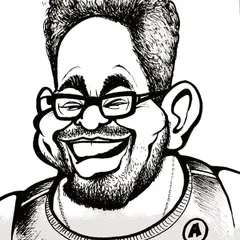 You can show off your personality, your swag, and even your physique in a caricature. This was a fun piece for a fitness expert and bodybuilder.