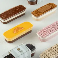 My new 'Crème Del-a Crème' dessert collection has a flavour for everyone. From Orange Chocolate and Tiramisu to Biscoff and Raspberry, there are nine exciting flavours to choose from.