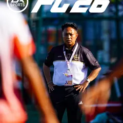 The mastermind on the sidelines. Our coach's intense focus is perfectly captured in this reimagined FC26 cover.