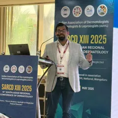 Speaking at the SARCD XIII 2025, the South Asian Regional Conference of Dermatology. These events are wonderful opportunities to meet with mentors and colleagues.