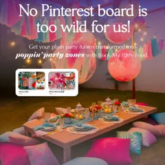 No Pinterest board is too wild for us. We love a creative challenge and can transform any plain party room into a poppin' party zone that brings your unique vision to life.