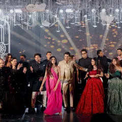 The grand finale of a family performance, with everyone on stage together. I structure the choreography to build up to these big, joyous moments that make for incredible photos and memories.