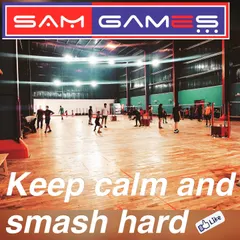 The hall is full of energy during an evening practice session. This image embodies our motto to "Keep calm and smash hard," reflecting the passionate atmosphere at our academy.