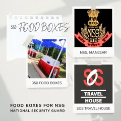 I was proud to partner with SOS Travel House to deliver 350 curated food boxes to the National Security Guard (NSG) personnel in Manesar. It was a privilege to serve those who serve our nation.