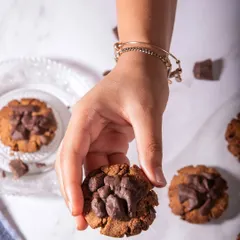 Indulge guilt-free with my Almond Cookies that are vegan, sugar-free, and gluten-free. They are also PCOS friendly, making them a treat everyone can enjoy.