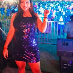A shot from the stage at the NYE 2k25 party at Aloft Whitefield. You can see the amazing crowd behind me. I love performing at large scale outdoor music events and festivals.