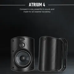 The Polk Atrium 4 speaker offers a compact yet powerful audio solution. Its all-weather durability makes it an ideal choice for smaller patios or balconies where space is at a premium but sound quality cannot be compromised.