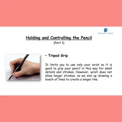 Let's talk about how to hold a pencil. This is the tripod grip, which most of us use for writing. It is great for small details, but it limits your range of motion. Understanding this is the first step to improving your drawing skills.
