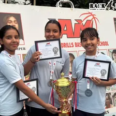The result of dedication and teamwork. We are incredibly proud of our players Riddhi, Siddhi, and Shagun for securing the Runners-Up trophy in the Summer League. Their success is a testament to our training philosophy.