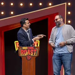 Capturing a candid, funny interaction between two comedians on stage. These are the unscripted moments that truly show the spirit of a live event.