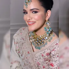 A mesmerizing bridal look for hooded eyes. I used techniques to lift and open up the eyes, creating a look that is both beautiful and flattering, perfect for a modern bride.