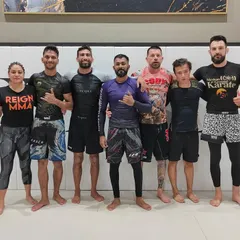 A group photo after a great training session at Temple BJJ in Thailand. Traveling and training with other teams is an essential part of my growth as a martial artist and coach.