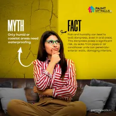 Let's bust a common myth. Dampness isn't just a problem for coastal areas. Leaks from pipes or even AC units can damage walls anywhere. My waterproofing service is the definitive solution for any home.