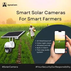 I created these smart solar cameras with farmers in mind. They are weatherproof, feature color night vision, and include a built-in alarm, all accessible from your phone via a 4G SIM card.