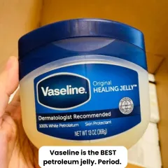 Skincare Truth: When it comes to a simple, effective skin protectant, nothing beats Vaseline. It's the best petroleum jelly for locking in moisture and protecting the skin barrier. Period.