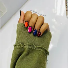 Try the viral comic or pop-art nail trend. This fun design uses bright colors and black outlines to make your nails look like they've jumped right off the page of a comic book.