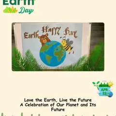 (Image) On Earth Day, we celebrate our planet. The children's artwork serves as a beautiful reminder of our responsibility to love and protect our world for the future.