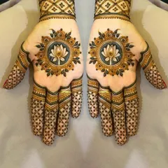 A beautiful mandala design created for Diwali. The central lotus is surrounded by intricate patterns, making it a perfect accessory for the festival of lights.