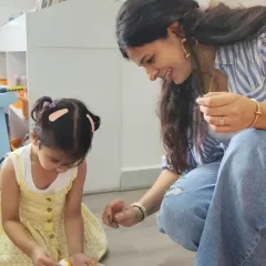 A sweet, personal moment from our launch event. We love creating a space where adults and children can connect and share the joy of reading.
