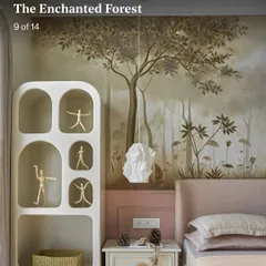 My 'Enchanted Forest' artwork featured in the international design magazine, Dwell. It was an honor to see my work recognized on such a prestigious platform, thanks to a wonderful collaboration with Ikigai Studio.