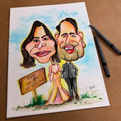 A classic "Happily Ever After" moment captured for a special couple. This handmade piece with a simple, beautiful background makes for a timeless wedding or anniversary gift.