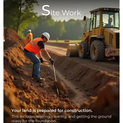 While your modules are being built in our factory, our on-site team prepares your land. This includes essential site work like leveling, clearing, and getting the ground ready for the foundation.