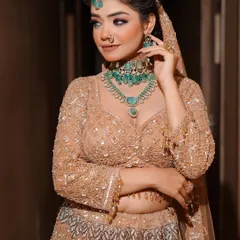 This angle highlights the intricate details of the bridal hairstyle and makeup. My students learn to ensure the bride looks perfect from every perspective, which is crucial for wedding photography and videography.