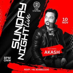 End your weekend on a high note with live music by Akash this Sunday night. The perfect way to close out the week.
