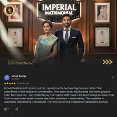 Our commitment to personalized matchmaking and expert guidance is what makes us stand out. This review affirms our reputation as one of the best marriage bureaus in India, delivering remarkable success.
