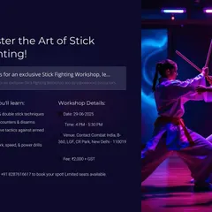 The Stick Fighting Workshop is for anyone who wants to learn how to use everyday objects as defensive tools. We cover a range of single and double stick combat skills.